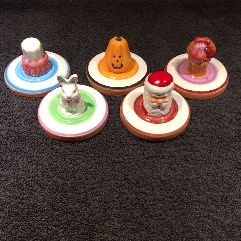 Vintage Seasonal cookie press set 5 piece